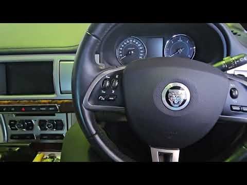 2012 2013 2014 2015 Jaguar XF diesel , How to check oil level, no dip stick