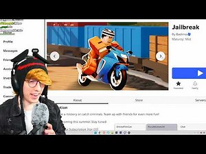 KreekCraft plays Roblox Jailbreak in 2026 again...