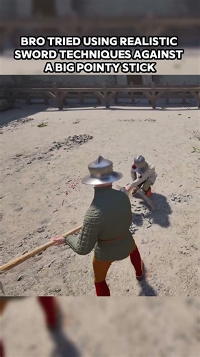 Soy Sword Technique vs Chad Pointy Stick #gaming #memes #halfsword #funny