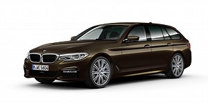 The 5 Series Touring (G31) specced in BMW Individual Brass metallic