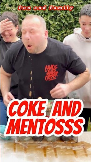 Mentos and Coke Explosion! Who Gets Soaked First?