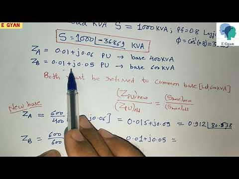 Parallel operation of Transformer example 4 : Equal voltage ratio