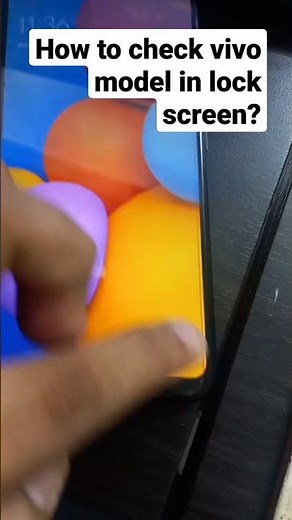 How to check vivo model in lock screen?