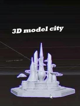 Alien Sci-Fi City Environment 3D model