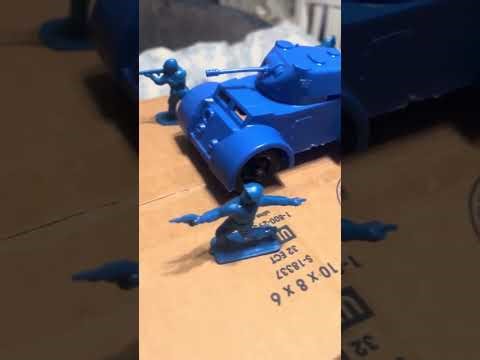 BMC Timmee toys staghound armored car #bmc #plasticarmymen #toysoldiers #militaryplaysets