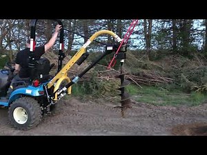 Ls mt122 handling county line post hole digger with 12” auger