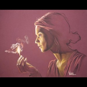 A beam of light Pastel pencils on pastelmat paper Learn to draw at: veriartcenter.com ... | DRAWING PENCIL