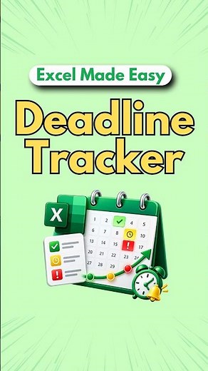 How to Create a Deadline Tracker in Excel 📅