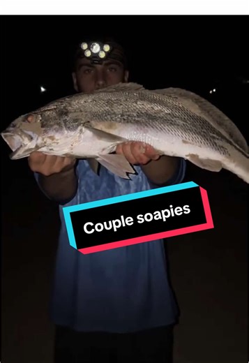 Beach Fishing for Jewfish at Sunset