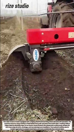 Powerful Tractor Ridging Machine in Action | Modern Farming Efficiency