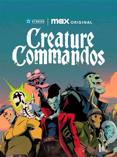 Creature Commandos (TV Series, 2024– ) TV‑MA • 23m Where to Watch: Max (all episodes). Release Date: 2024 (Season 1) Budget: Not officially released; estimated $8–12 million per episode (inference based on DC Studios adult‑animation scale). Seasons: Season 1 released; Season 2 not yet announced but expected (James Gunn confirmed the team will appear in future DCU projects). SUMMARY A violent, darkly comedic, monster‑driven black‑ops series, Creature Commandos follows a government‑assembled team 