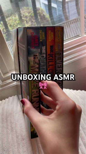 maze runner series unboxing asmr !! ✨ #asmr #unboxing #books #booktok #booktube #book #bookworm #fyp