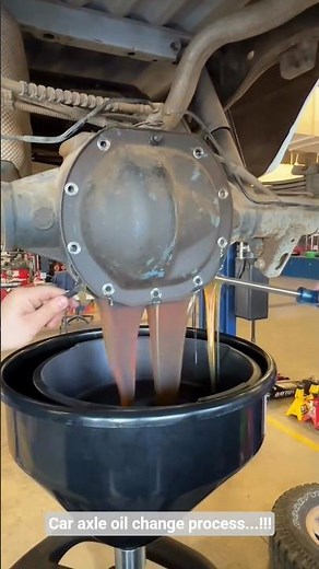 Car axle oil change process...!!!