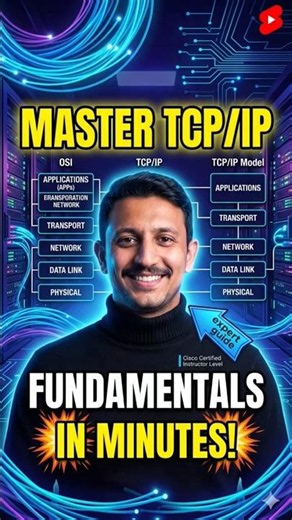 Master TCP/IP Fundamentals in Minutes! 🌐 #Shorts #networkengineering #networking #ccna