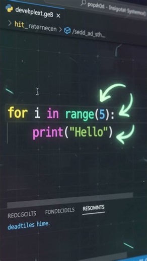 What Is a For Loop in Python? 🤯#python #pythonprogramming #learnpython #pythonforbeginners #shorts