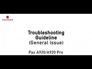 Troubleshooting Guideline General Issue