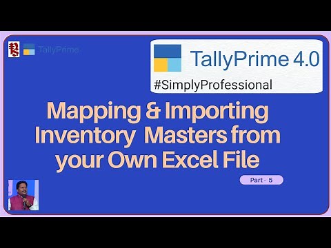 How to Import Inventory Masters from your Own Excel Sheet TallyPrime Release 4.0