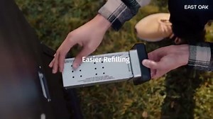 EAST OAK 725 Sq inches Portable Electric Smoker Digital Control with Leg Kit Night Blue