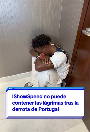 💔 La eliminación de Portugal dejó una de las imágenes más emotivas fuera del campo. El influencer IShowSpeed, conocido por su admiración por Cristiano Ronaldo, no pudo contener las lágrimas tras la derrota de la selección portuguesa y lanzó un mensaje entre sollozos: «Lo siento, Ronaldo». ⚽ Una reacción que se ha vuelto viral entre los aficionados por la pasión con la que vive cada partido del jugador portugués. #IShowSpeed #CristianoRonaldo #Portugal #Mundial2026 #Fútbol
