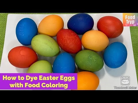 How to Dye Easter Eggs with Food Coloring