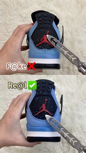 Real Vs Fake Travis Scott Jordan 4 #shorts #sneakerhead #viral
