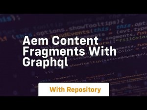 Aem content fragments with graphql