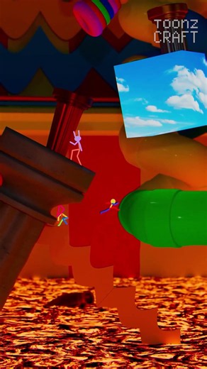 The Floor is LAVA! (The Amazing Digital Circus Animation Challenge) #shorts