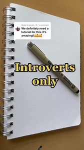 13K views · 372 reactions | How to recharge - A drawing exercise for Introvert #sketchbook #reelsviral #paintingtut #paint #drawerslide #drawinglessons #acrylicpainting #satisfying #illustration | Painting Techniques | Facebook