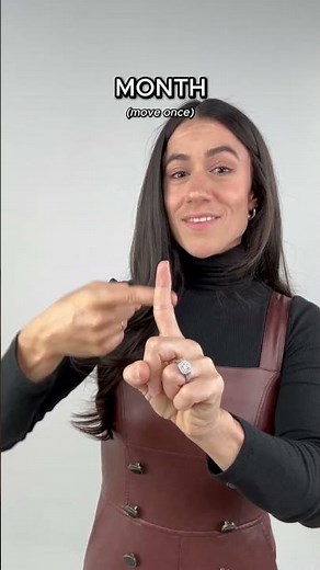 Month & Monthly | ASL Glossary | The ASL Shop