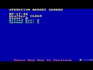 Operation Market Garden gameplay (PC Game, 1985)
