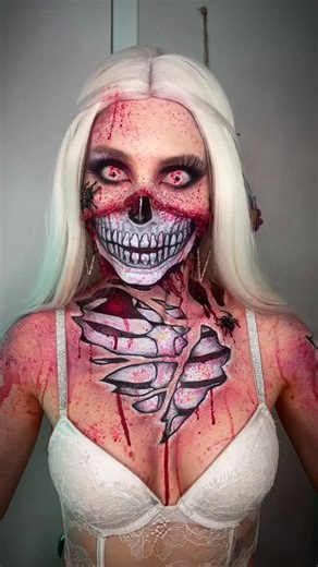 Lauren Winona Mutschler on Instagram: "Little miss shapeshifter 👻 #shapeshifter #makeupartistlife #sfxmakeupartist #horrormakeup #zombiemakeup"