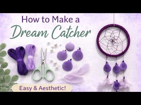 How to make a dream catcher |Easy and aesthetic DIY