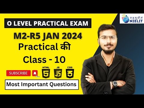 Introduction to Web Design (M2-R5.1) Practical Exam Preparation Class 10 | O Level Practical taiyari