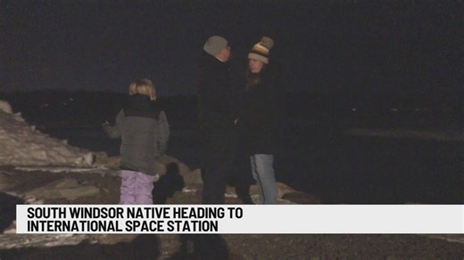 Connecticut residents watch SpaceX Crew-12 rocket launch