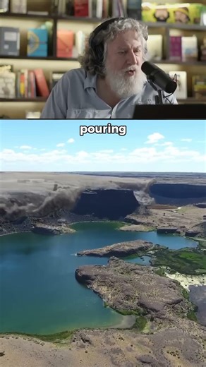 A Turbulent Sea of Icebergs Pouring Over a 400-Foot Ridge - the Scale of the Missoula Floods