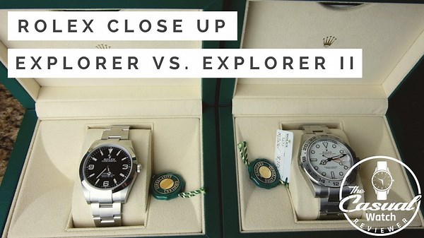 Rolex Explorer vs Explorer II – Close Up Comparison