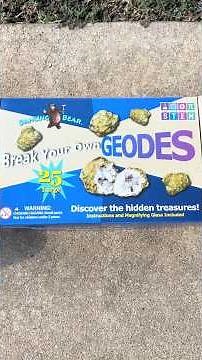 Geode Gems! Kids Crystal Science fun! #kidsshorts #educationalshorts #stemshorts