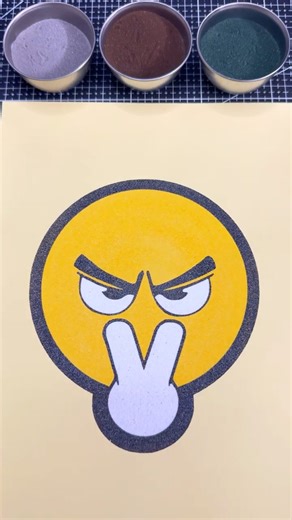 Angry Face Emoji Outline 😡🔥 Satisfying Art #EmojiArt #OutlineDrawing #ArtDrawing #relaxingvideo