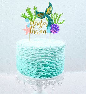DIY Mermaid Tail Cake Topper   Template | Abbi Kirsten Collections