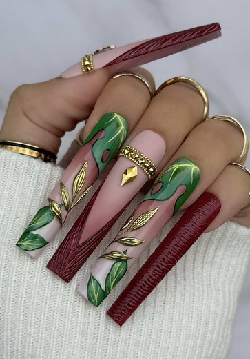 Monstera Nail Art Tutorial with Tino Vo Products
