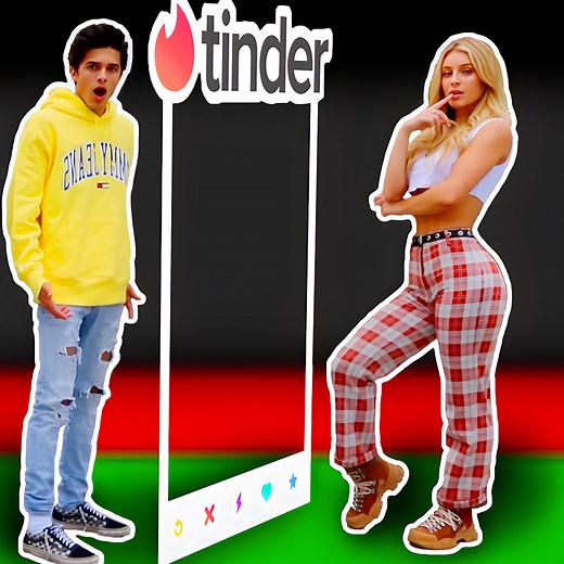 Swipe Right Or Left! 😱 | Brent Rivera