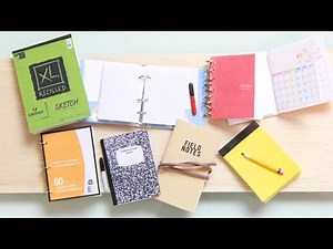 DIY Mini Notebooks - Spiral Notebook, Sketch Pad, Composition, Legal Pad, Pencils & Sharpie