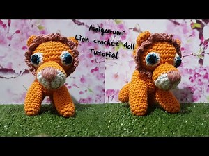 Amigurumi lion crochet doll tutorial by I kriya