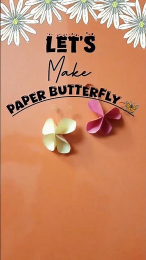 Paper Butterfly 🦋|| #craftee #diy #craftyhome #paper #adorablecrafts #craftastic #art #papercraft