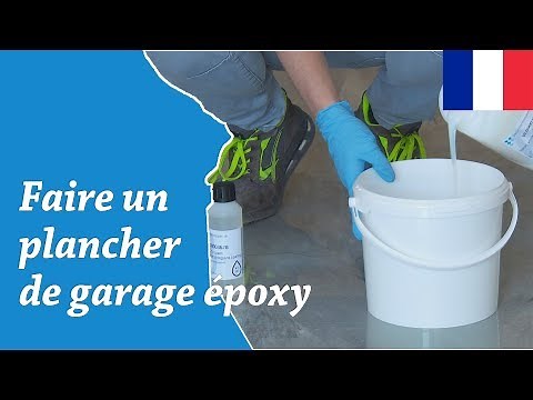 Pose de plancher de garage avec revêtement de sol époxy!