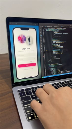 Flutter Login Screen UI Design.