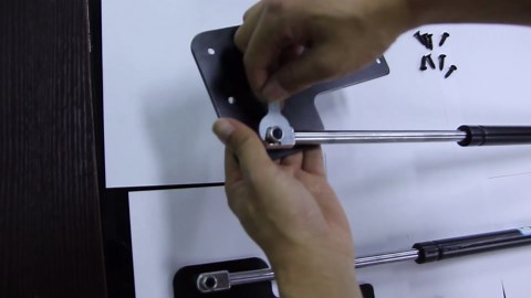 Murphy Bed Full Size Kit Horizontal, DIY Murphy Bed Hardware Kit Full with Two-Stage Deluxe Gas Spring - Effortless to Pull Down & Fold Back, Combining Scattered Parts for Heavy Duty Construction