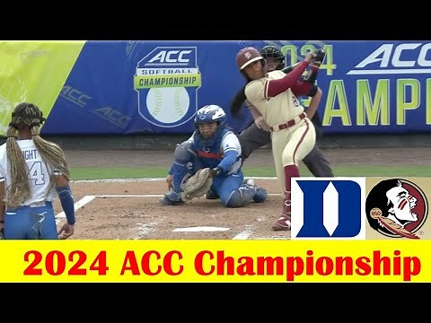 Florida State vs Duke Softball Game Highlights, 2024 ACC Championship
