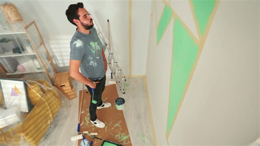 Wände streichen wie Profis: Mit diesem Trick gelingt's