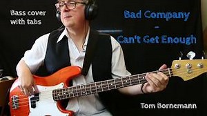 Bad Company - Can't Get Enough (Bass cover with tabs) Chords - ChordU